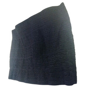 𝅺forever 21 ribbed bodycon mini skirt. Black, size Large c22​​​​